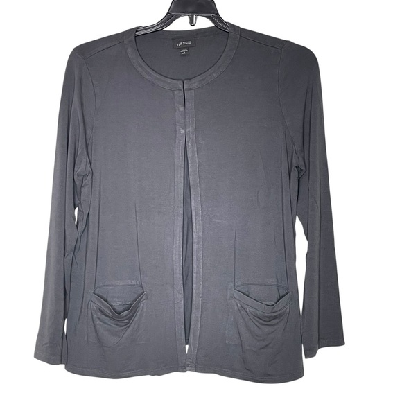 J.Jill Wherever Long Sleeve Cardigan. Size M Dark Gray. - Picture 1 of 12